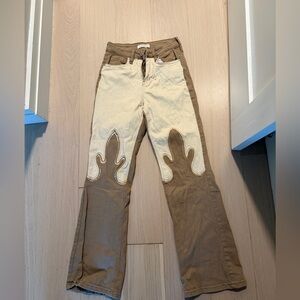 12th Tribe High Noon Two Tone Western Pants